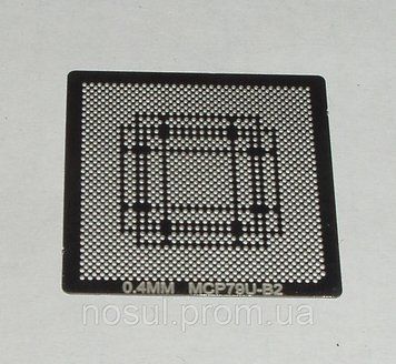 BGA шаблони Nvidia 0.4 mm MCP79U-B2 трафарети для реболлу реболінг-набір відновлення паяння ремонт прямого 4097 фото