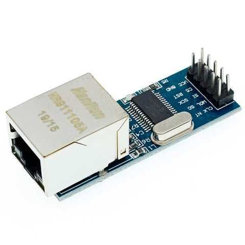 Модуль сетевой Ethernet RJ45 SPI ENC28J60 (MINI) HanRun HR9111105A для Arduino 51 AVR LPC STM32 ARM MCU сборка 2014-2 фото