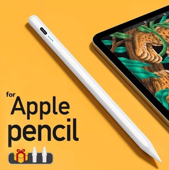 Apple Pencil (точна версія) Стілус олівець (колір білий) iPad (6-7-8-9-10) Pro (3-4-5) Air (3-4) Mini (5-6) A2696/A2757/A2777/ A26 8063 фото