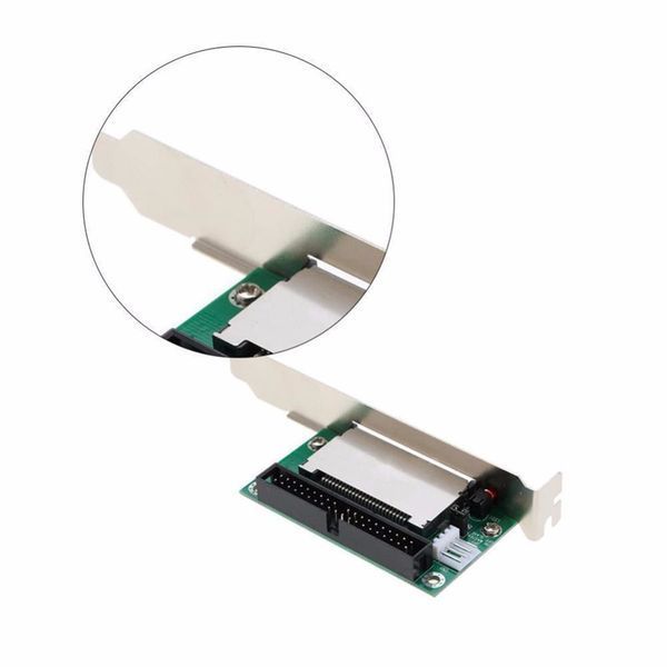 Адаптер 3.5'' IDE (40 pin папа) - CF (метал. PCI планка крепления) Compact Flash Card PCI bracket back panel 0216 фото