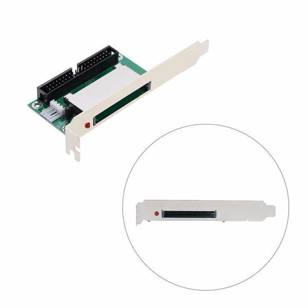 Адаптер 3.5'' IDE (40 pin папа) - CF (метал. PCI планка крепления) Compact Flash Card PCI bracket back panel 0216 фото