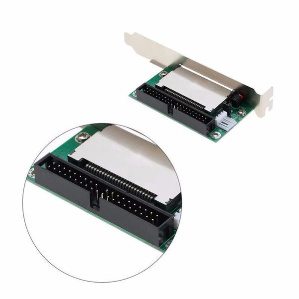 Адаптер 3.5'' IDE (40 pin папа) - CF (метал. PCI планка крепления) Compact Flash Card PCI bracket back panel 0216 фото