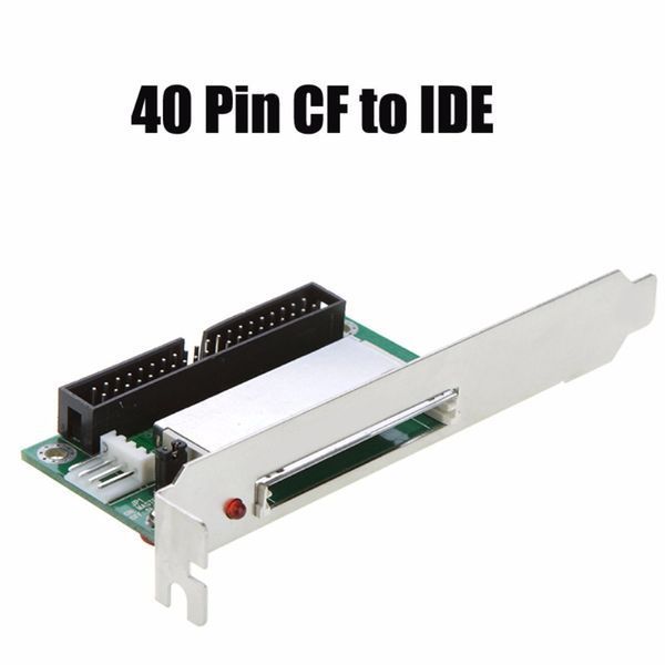 Адаптер 3.5'' IDE (40 pin папа) - CF (метал. PCI планка крепления) Compact Flash Card PCI bracket back panel 0216 фото