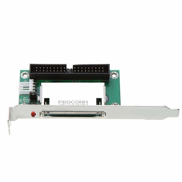 Адаптер 3.5'' IDE (40 pin папа) - CF (метал. PCI планка крепления) Compact Flash Card PCI bracket back panel 0216 фото