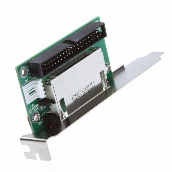 Адаптер 3.5'' IDE (40 pin папа) - CF (метал. PCI планка крепления) Compact Flash Card PCI bracket back panel 0216 фото