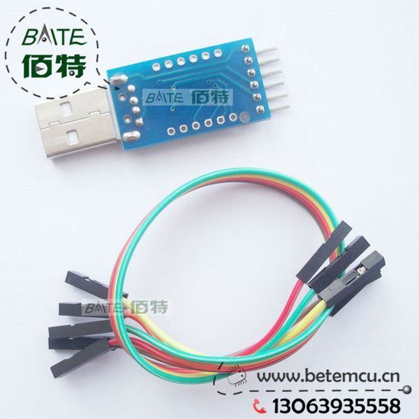 CNT-003 адаптер USB-to-UART на CP2104 RS232 TTL 6PIN Module CP2104 (Silicon Labs) модуль послідовного перетворювача 2784 фото