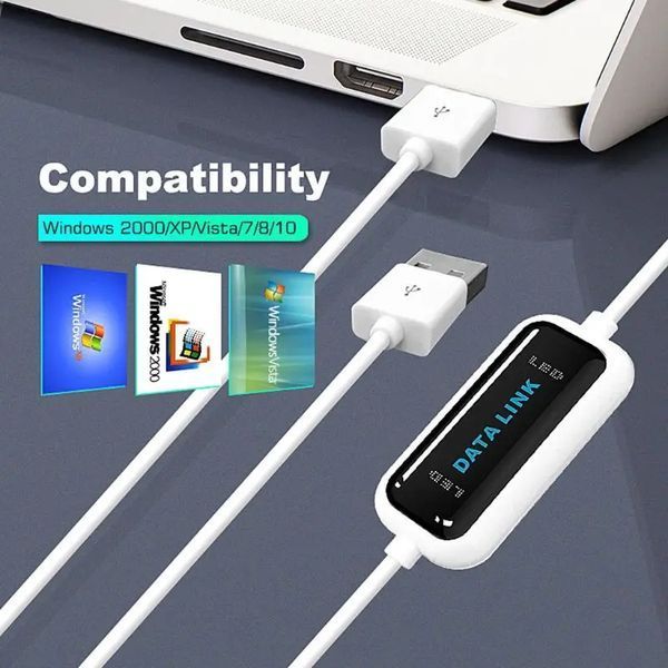 Кабель для з'єднання двох комп'ютерів через USB порти (PC to PC, USB to USB) cop Net Link Direct Link без картки 0488 фото
