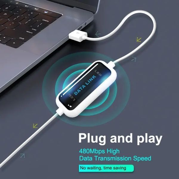 Кабель для з'єднання двох комп'ютерів через USB порти (PC to PC, USB to USB) cop Net Link Direct Link без картки 0488 фото
