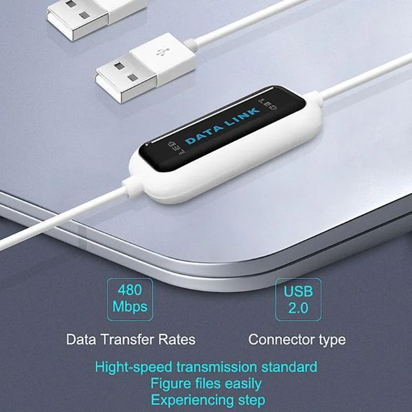 Кабель для з'єднання двох комп'ютерів через USB порти (PC to PC, USB to USB) cop Net Link Direct Link без картки 0488 фото