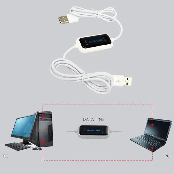 Кабель для з'єднання двох комп'ютерів через USB порти (PC to PC, USB to USB) cop Net Link Direct Link без картки 0488 фото