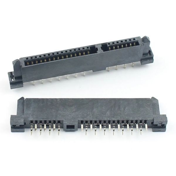 Коннектор SATA 7+15 Pin (22 Pin) Female "мама" двухрядные контакты смещение 1.6 мм (мама) разъем интерфейс сат 3333 фото