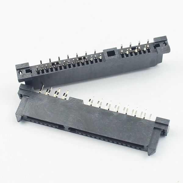 Коннектор SATA 7+15 Pin (22 Pin) Female "мама" двухрядные контакты смещение 1.6 мм (мама) разъем интерфейс сат 3333 фото