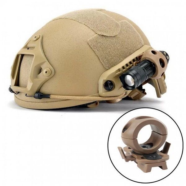 Nhelmet Tactical тактический держатель (БЕЖЕВЫЙ) крепление фонаря под рельсы ARC (1,2' 20-24мм) 7005 фото