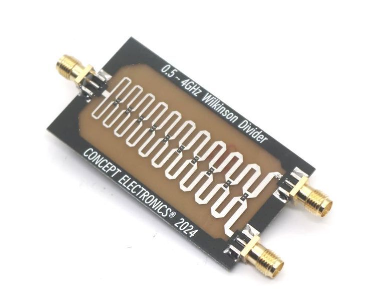 Делитель мощности Wilkinson 500 МГц &ndash; 4 ГГц (1:2) для RF-усилителей SMA Female (500-4000 Mhz) RF Power Splitter RF Divider Combiner For RF Amplifier Power Synthesis 868M 900M 915M 1.2G 1.5G 2.4G 8369 фото