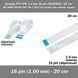 Шлейф FFC FPC (шаг 1 мм) 16 pin -20 см- (обратный REVERSE) ZIF AWM 20624 60V VW-1 80C LIF провод flex гибкий п 7677-2 фото 1