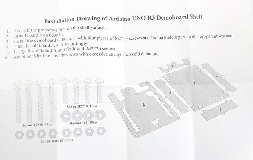 Корпус акриловый для Arduino Mega 2560 прозрачный комплект крепеж оклейка защитная 3467 фото
