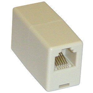 Соединительная коробка RJ11 4P4C (Phone/Fax/ADSL) соединитель связной для кабеля витая пара FTP джойнер Joiner 372 фото