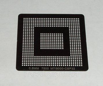 BGA шаблоны ATI 0.6 mm 7500 M7 / 9000 CSP32 / 216QTCGBGA13 трафареты для реболла реболинг набор восстановление 4119 фото