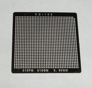 BGA шаблони INTEL No188 0.6 mm 915PM / 915GM / QG82915PM / GM трафарети шаблони для реболла реболінг-набір вос 4171 фото