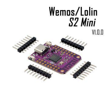 Wemos/Lolin S2 Mini V1.0.0 Type-c USB микроконтролер LX7 WIFI IOT Board based ESP32-S2FN4R2 ESP32-S2 4MB FLASH 6656 фото