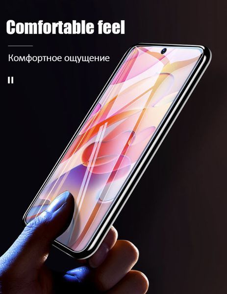 Xiaomi Redmi Note 11 стекло защитное 9H пленка без черной рамки отверстие под камеру 7917 фото