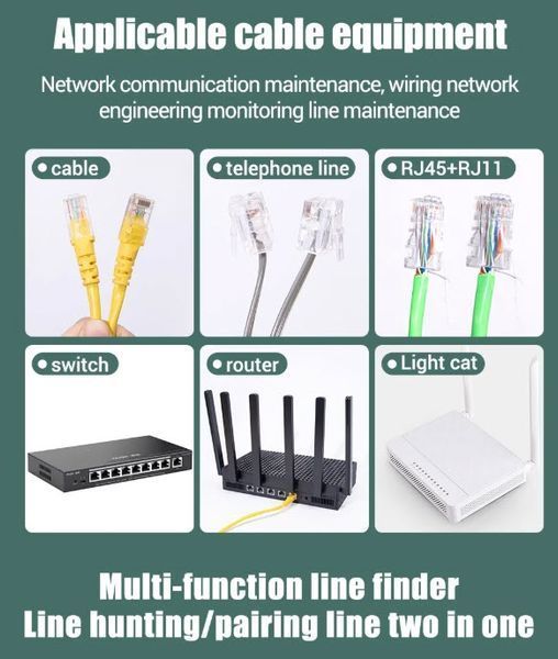 M469D тестер универсальный сетевых кабелей RJ45/RJ11/RJ12 для быстрой диагностики LAN-соединений 0070-3 фото