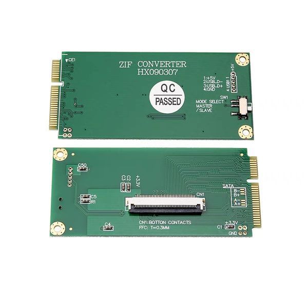 HX090307 Адаптер перехідник для підключення HDD інтерфейс Mini PCI-E -> 1.8 ZIF (EEPC 901 і 900) FFC=0.3 мм 40pin 0245 фото