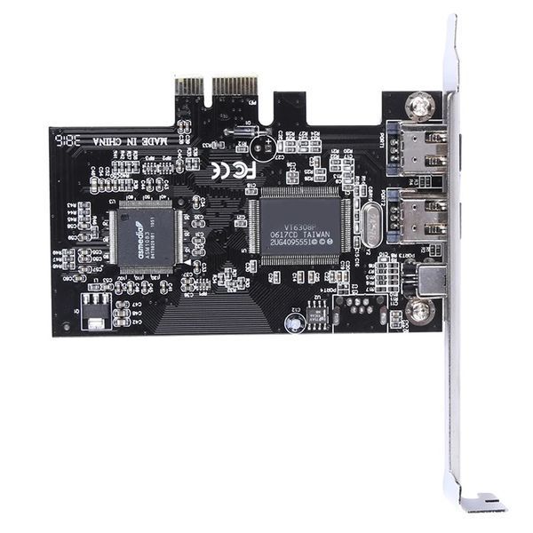 Контроллер PCIe Firewire (ASM1083 + VIA VT6308P) IEEE 1394 PCI (3 port: 6 pin + 4 pin) + кабель 7878 фото