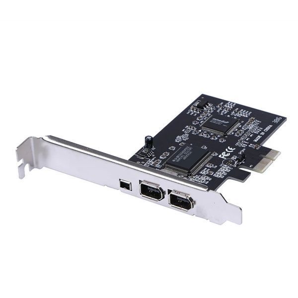 Контроллер PCIe Firewire (ASM1083 + VIA VT6308P) IEEE 1394 PCI (3 port: 6 pin + 4 pin) + кабель 7878 фото