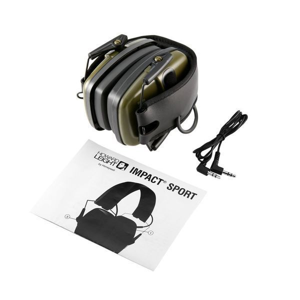 Наушники тактические Impact Sports (черные) они же Honeywell Impact Earmuff (Honeywell Howard Leight)   Активные шумоподавляющие наушники для защиты органов слуха при стрельбе, строительстве и любых других шумных работах.&nbsp;  Применение: полигон, стрельбище 6666 фото