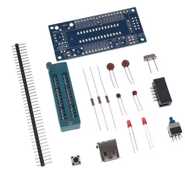 DIY Kit ATmega8/48/88 Development Board AVR (набор для пайки) для бюджетных программаторов USBASP / USBISP AVR. 7808-1 фото