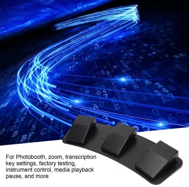 FS323-P Потрійна USB-педаль &mdash; мультифункціональний ножний контролер із трьома перемикачами Foot Switch Multifunctional Triple Little Resistance For Playing Games Photobooth Factory Testing 3229 фото