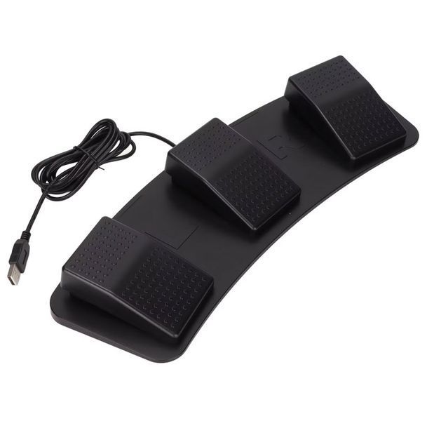 FS323-P Потрійна USB-педаль &mdash; мультифункціональний ножний контролер із трьома перемикачами Foot Switch Multifunctional Triple Little Resistance For Playing Games Photobooth Factory Testing 3229 фото