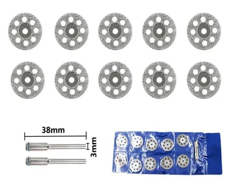Dremel набор дисковых пил 22мм, круги отрезные диски алмазные + 2 вала 4841-2 фото