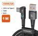 Зарядный кабель Toocki 100W (6A) USB "A" Type-C 3.2 (1м) LED подствека нейлоновая оплетка, быстрая зарядка для Oculus Quest 2 / Pico 4, OPPO, Xiaomi, Samsung 8382-5 фото 13