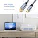 Кабель USB Type-C (male) к USB-B (male) для принтера (2 м) серый плетеный шнур для Canon Epson HP Samsung 5979-3 фото 5