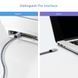 Кабель USB Type-C (male) к USB-B (male) для принтера (2 м) серый плетеный шнур для Canon Epson HP Samsung 5979-3 фото 3