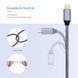 Кабель USB Type-C (male) к USB-B (male) для принтера (2 м) серый плетеный шнур для Canon Epson HP Samsung 5979-3 фото 4