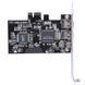 Контроллер PCIe Firewire (ASM1083 + VIA VT6308P) IEEE 1394 PCI (3 port: 6 pin + 4 pin) + кабель 7878 фото 4