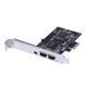 Контроллер PCIe Firewire (ASM1083 + VIA VT6308P) IEEE 1394 PCI (3 port: 6 pin + 4 pin) + кабель 7878 фото 3