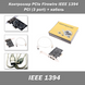 Контроллер PCIe Firewire (ASM1083 + VIA VT6308P) IEEE 1394 PCI (3 port: 6 pin + 4 pin) + кабель 7878 фото 1