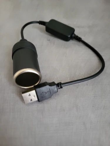 Кабель живлення перехідник 12v/24v mini jack (мама female 5.5*2.1 мм) &mdash; 12 V (роз'єм прикурювача Cigarette Soc 7301 фото