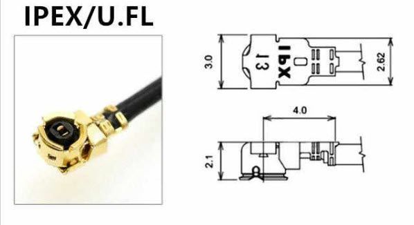 Пигтейл переходник кабель N-Type (Female, "мама") с гайкой на IPEX uFL/u.FL&nbsp;MHF1 -30 см- RFC 1.13&nbsp; для Wi-Fi пультов/карт/роутеров/радиостанций/РЕБ/FPV 8334-2 фото