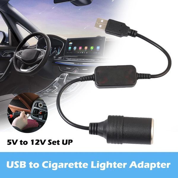 Кабель живлення перехідник 12v/24v mini jack (мама female 5.5*2.1 мм) &mdash; 12 V (роз'єм прикурювача Cigarette Soc 7301 фото