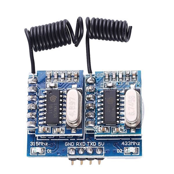 YS-RF34B v1.01 модуль бездротовий дводіапазонний 315, 433 Мгц контролер Arduino (сигналізації, ворота, датч 5817 фото