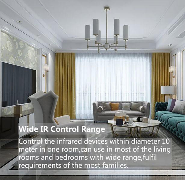 S11 Tuya WiFi+RF+IR ІЧ+радіо універсальний пульт для розумного дому Remote Control 433MHz/315MHz For Smart Home Via SmartLife for Air Conditioner ALL TV Support Alexa,Google Home 8170 фото