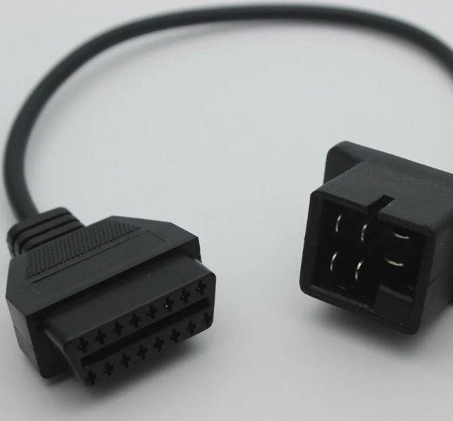 Переходник Chrysler Jeep Dodge 6 pin - OBD2 16 pin OBD2 адаптер для диагностики крайслер. 4033 фото