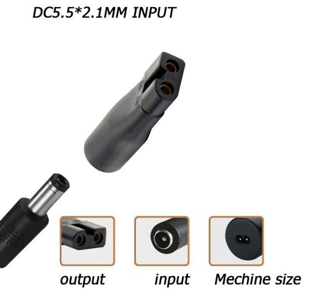 Norelco LISI набір кабелів-перехідників 8 шт (7 шт + кабель 5V USB-jack 5,5*2,1 мм) &mdash; зарядні дроти конектори роз'ємів різних форм для машинок для стриження волосся і тримерів барбершоп перукаря Shavers Razors Trimmers Philips, Remington, Wahl, Panasonic 3464-3 фото
