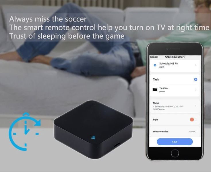 S11 Tuya WiFi+RF+IR ІЧ+радіо універсальний пульт для розумного дому Remote Control 433MHz/315MHz For Smart Home Via SmartLife for Air Conditioner ALL TV Support Alexa,Google Home 8170 фото