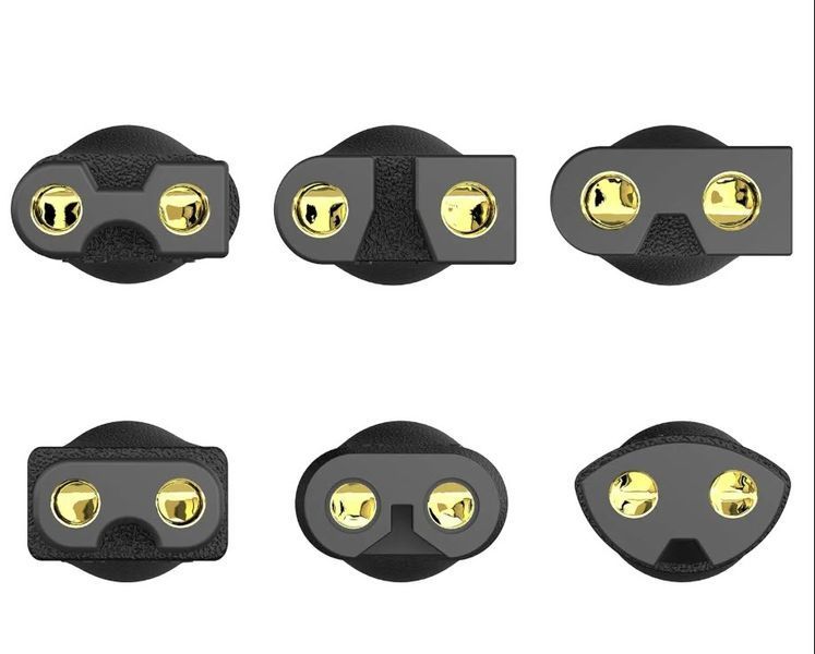 Norelco LISI набір кабелів-перехідників 8 шт (7 шт + кабель 5V USB-jack 5,5*2,1 мм) &mdash; зарядні дроти конектори роз'ємів різних форм для машинок для стриження волосся і тримерів барбершоп перукаря Shavers Razors Trimmers Philips, Remington, Wahl, Panasonic 3464-3 фото